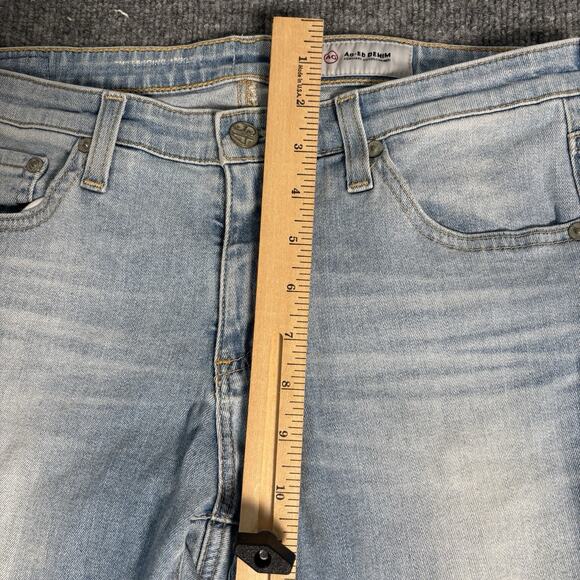 AG Adriano Goldschmied Jeans Womens 30 R Blue Legging Ankle Super Skinny Raw Hem - Picture 15 of 16